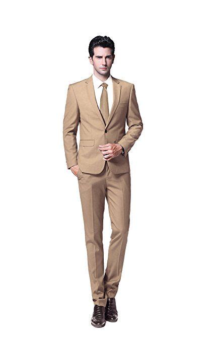 Shop our wide range of men's wedding suits from top uk brands. YFFUSHI Mens One Button Formal 2 Piece Suits Slim Fit ...