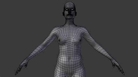 Basic Human Female Nude 3d 3ds
