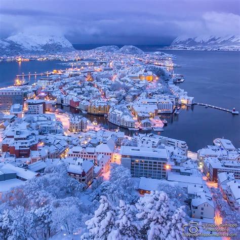 Winter Wonderland 🏙Ålesund Norway Photo By Artsandtech Alesund