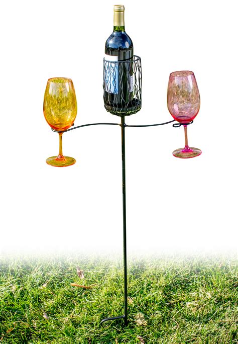 E143456 Picnic Plus Ground Stake Wine Glassbottle