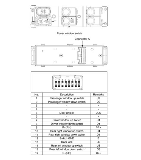 Power Window Switch Wiring Diagram Manual