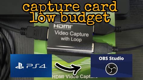 Hdmi Video Capture Loop Capture Card Ps4 Games Livestream Setting