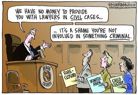 Editorial Cartoon Facing The Law Without Lawyers The Boston Globe