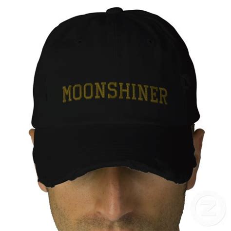 Moonshiner Embroidered Baseball Hat Embroidered Hats
