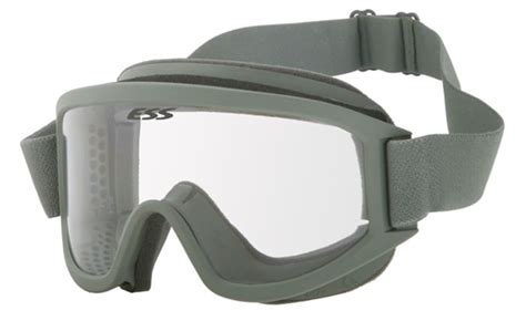 ess land ops™ safety goggles with clear and dark lenses foliage tradesoft fi airsoft army