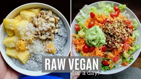 Eating A Raw Vegan Diet For A Day Healthy Plant Based Recipes Youtube