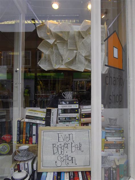 A Books Window Complete With My Own Installation Charity Shop