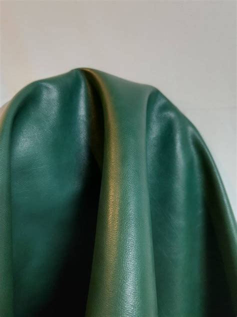 Hunter Green Soft Nappa Smooth Peta Approved Vegan Faux Leather