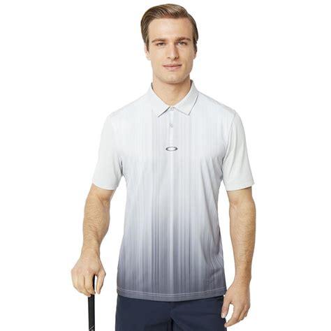 Oakley Gents Infinity Line Polo Shirt Light Grey Golf Store