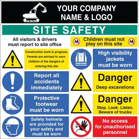 Maybe you would like to learn more about one of these? 58028 Site safety board 1200x1200mm c/w logo 1200x1200mm ...