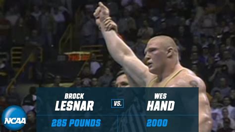 Wwe Star Brock Lesnars 2ot Ncaa Title Win In 2000 Youtube