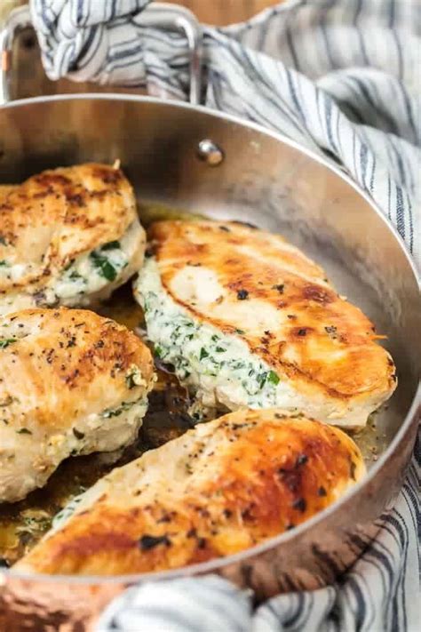 Instant pot chicken recipes all in one place so that you can have dinner done in no time! Spinach Stuffed Chicken Breast Recipe - Easy Chicken Recipes (VIDEO)