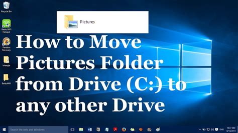 How To Move Pictures Folder From Drive C To Another Drive In Windows 10