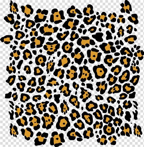 Brown and black leopard print textile illustration, Paper Textile ...