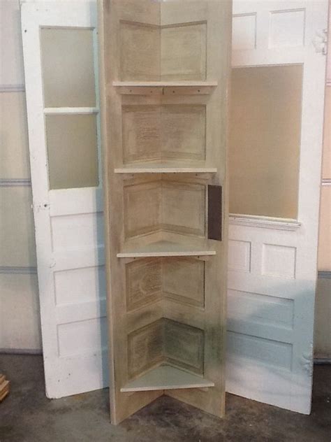 Corner Shelf Made From Old Door 1000 In 2020 Corner Shelves