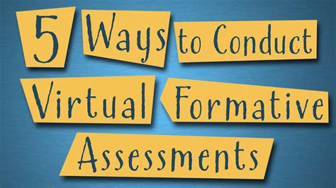 5 Ways To Conduct Formative Assessments Virtually