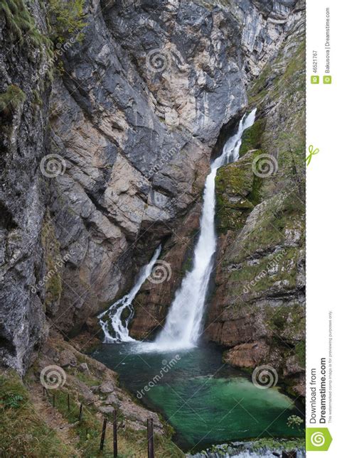 Savica Waterfall Slovenia Stock Image Image Of Gorenjska 46521767