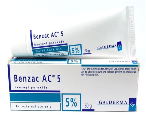 How to use benzoyl peroxide 2.5% gel for acne. Galderma - Benzac AC 5 (benzoyl peroxide gel 5%) reviews ...