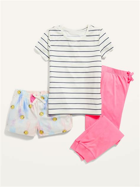 3 Piece Printed Pajama Set For Girls Old Navy