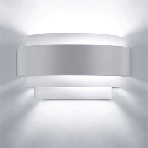 Glighone Led Wall Lights Indoor Up Down Wall Lamp White Modern Wall