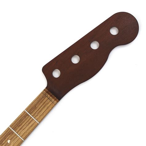Bass Guitar Neck Zebrawood On Roasted Maple J Style Custom Made