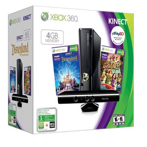 Shop Xbox 360 Kinect Holiday Bundle Wdisneyland Adventures And Kinect