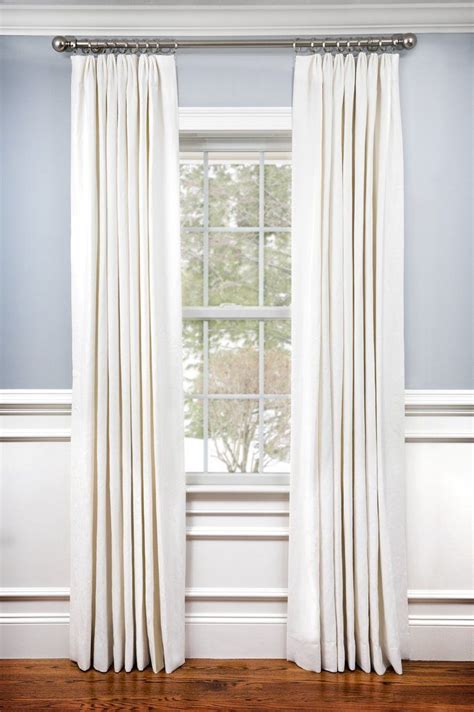 100 Linen Pinch Pleated Lined Window Curtain Panel Drape