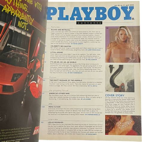 Playboy April Wwe Christy Hemme Mena Suvari Courtney Rachel Culkin
