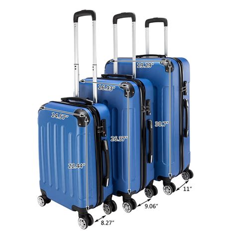 Segmart 3 Piece Suitcase Sets On Sale Segmart Portable Lightweight