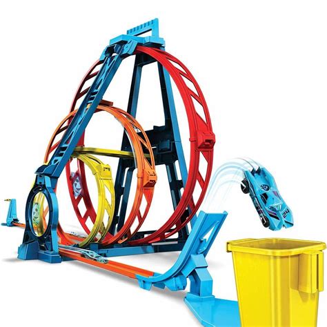Hot Wheels Track Builder Pista Looping Triplo Mattel Glc96 Pistas