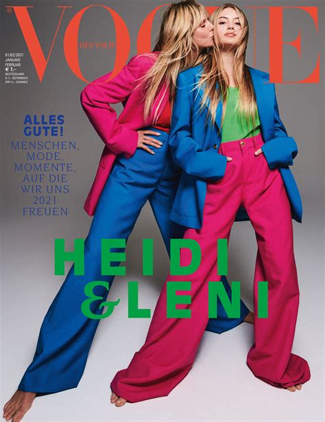 Heidi Klum And Daughter Leni 16 Cover Vogue Germany