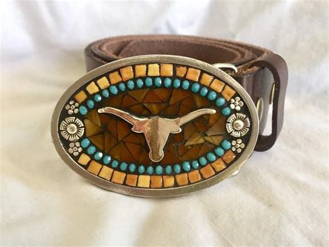 Longhorn Belt Buckle Texas Western Buckle Belts For Women Etsy