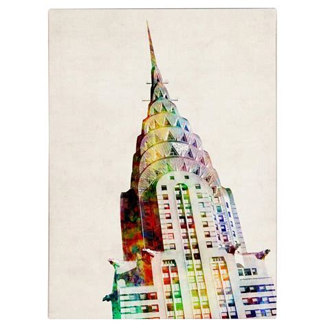 Michael Tompsett Chrysler Building Canvas Art 311005 Wall Art At