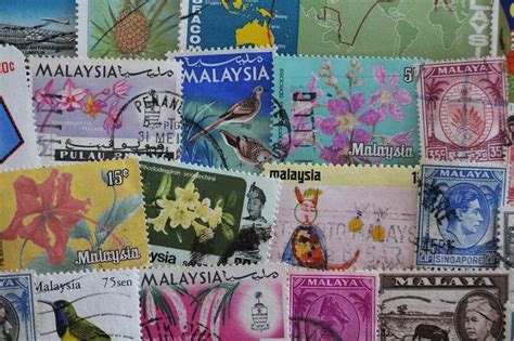 Want to mail a letter or a postcard? Malaysia Postage Stamp Collection // Used Vintage and ...