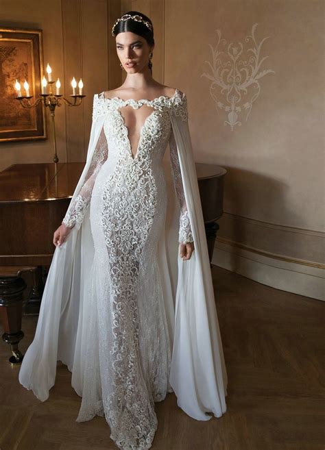 This sleek and feminine style that follows your silhouette and hugs your curves is available at couture candy now. Romantic Queen Mermaid Wedding Dress Long Sleeve Fantastic ...
