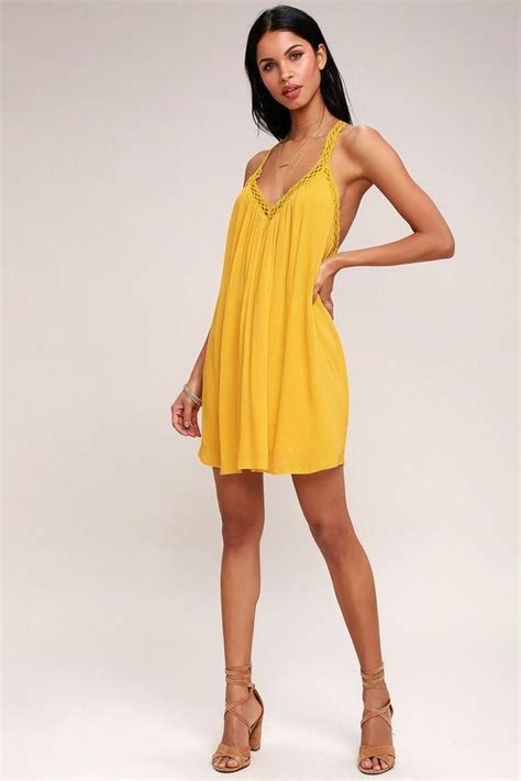 Im Impressed Mustard Yellow Crochet Dress Crochet Dress Dresses Lush Dresses