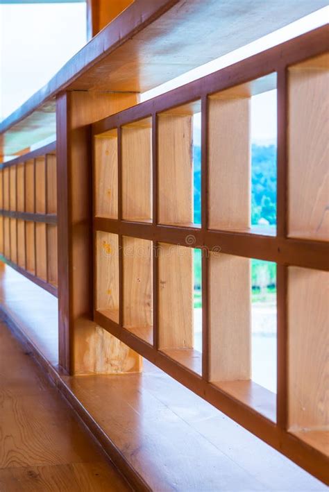 Japanese Style Corridor With Natural View Stock Photo Image Of House