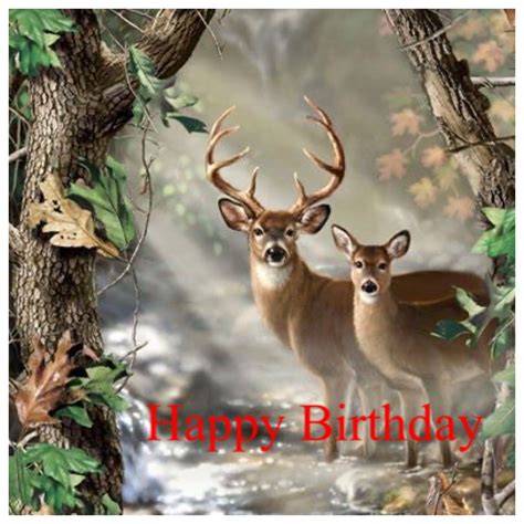 Pin By Linda Deen On Birthday Cards Happy Birthday Hunting Happy Birthday Man Birthday Images