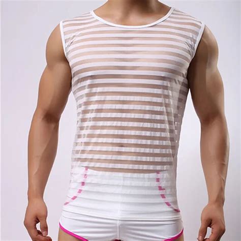 Aliexpress Com Buy Sleep Tops Men Sexy Underwear Sleeveless Singlets