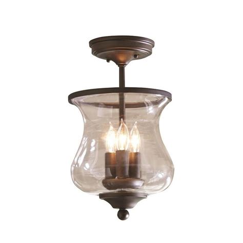 Allen Roth Yately 863 In Aged Bronze Traditional Incandescent Semi