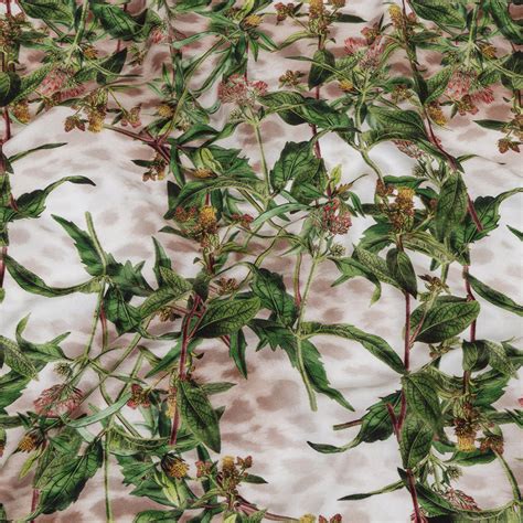 Loreto Misty Foliage Organic Viscose Batiste Prints Rayon Fashion