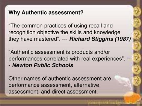 Chapter 2 Authentic Assessment