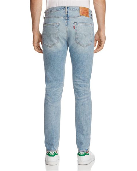 Levis Denim 501 Super Slim Fit Jeans In Hillman In Light Blue Blue