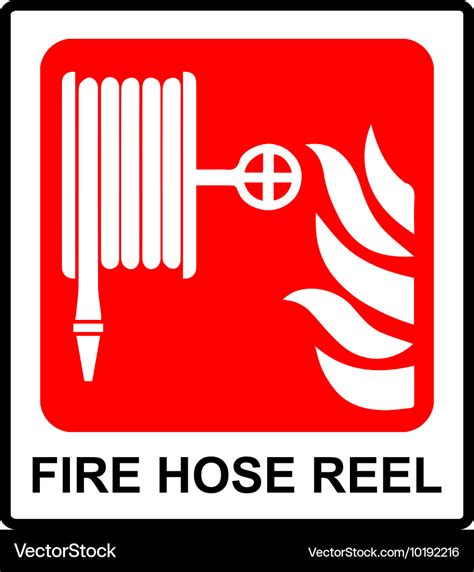 Hosereel Signage Water Fire Hose Reel Instruction Sign Warning