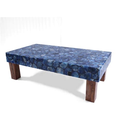 Blue Agate Large Coffee Table Tarini Stoneworks