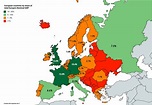 European countries by share of total Europe's Nominal GDP ...