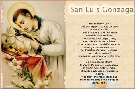 Oración A San Luis Gonzaga Artofit