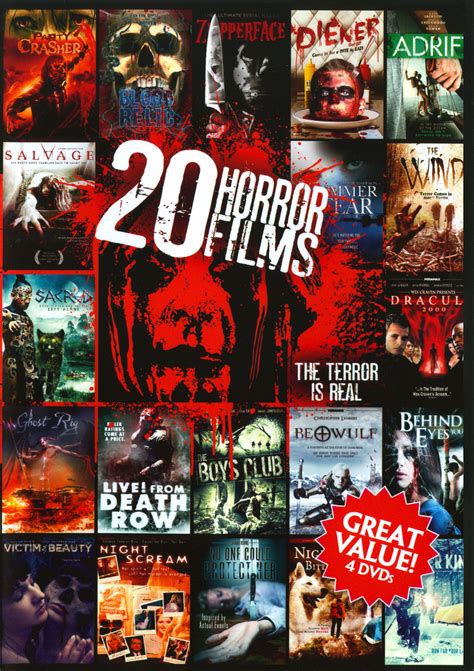 Best Buy 20 Horror Films Vol 5 4 Discs Dvd