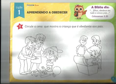 Atividade Sobre Obediência A Deus