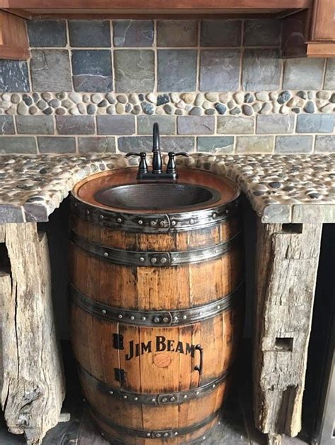(you can learn more about our rating system and how we pick each item here.). Whiskey barrel sink, hammered copper, rustic antique ...